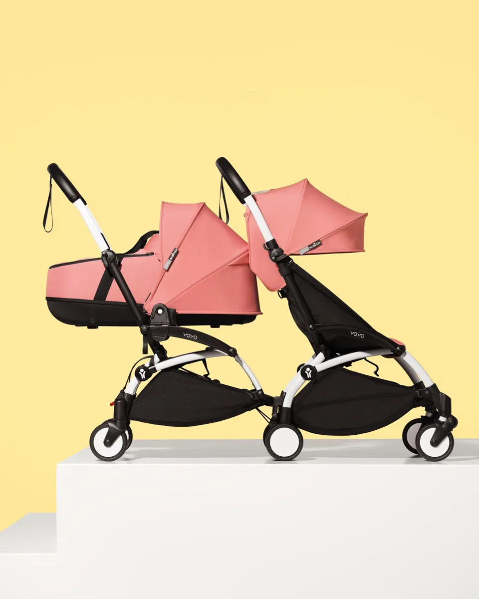 Babyzen YOYO Connect Double Stroller Bassinet / 6  Bundle - Black / Grey